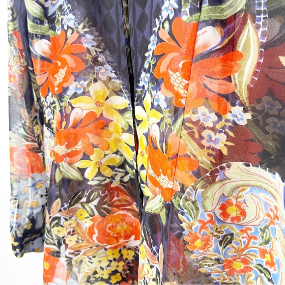 Cabi Floral Sheer Blouse Size Small S - Picture 9 of 10